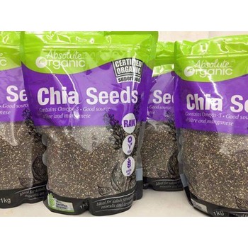 Hạt chia Úc Absolute Organic Chia Seeds 1kg