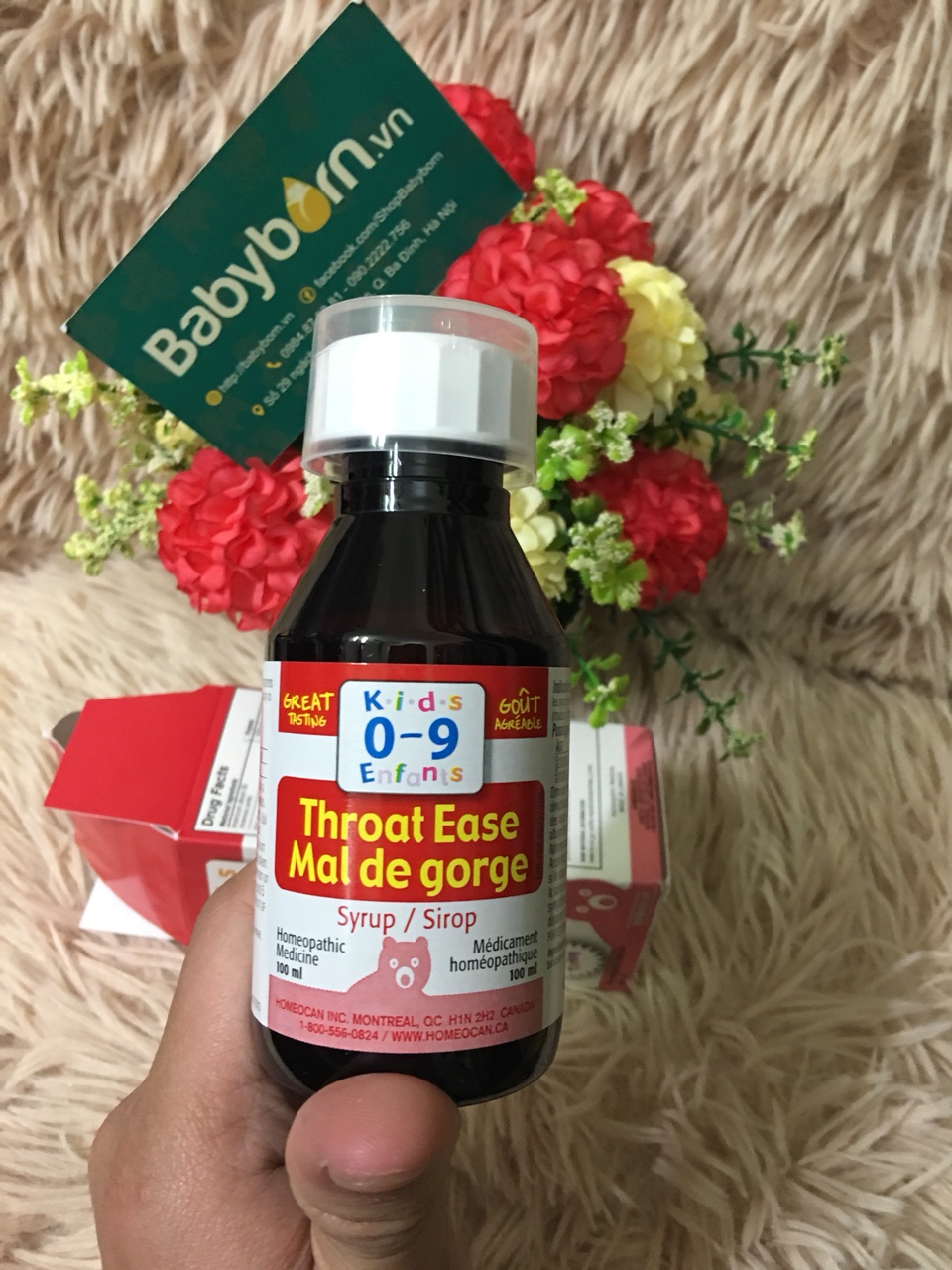 Siro chưa viêm, đau họng, ho cho bé từ 0-9 tuổi