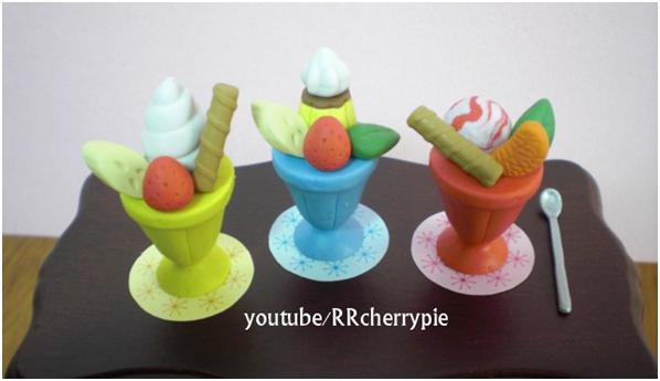 Bộ tẩy ly kem tự làm Parfait shaped erasers 1