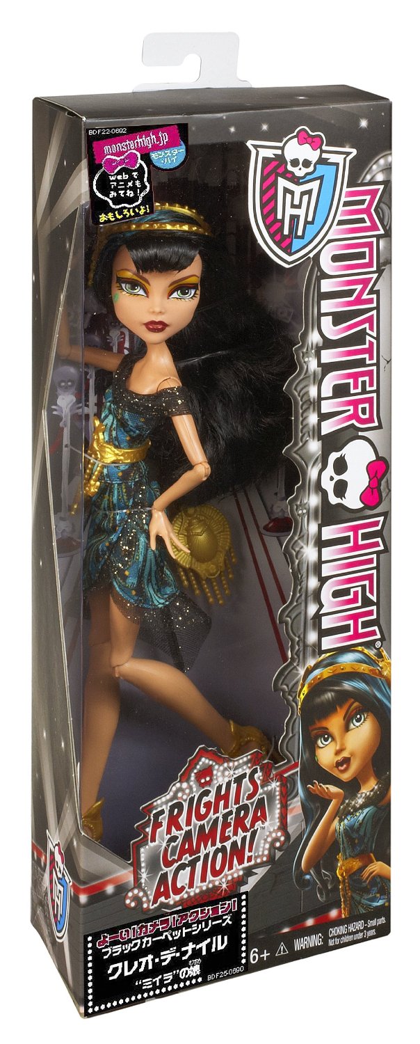 Búp bê Monster High Frights, Camera, Action! Black Carpet Cleo de Nile Doll 1