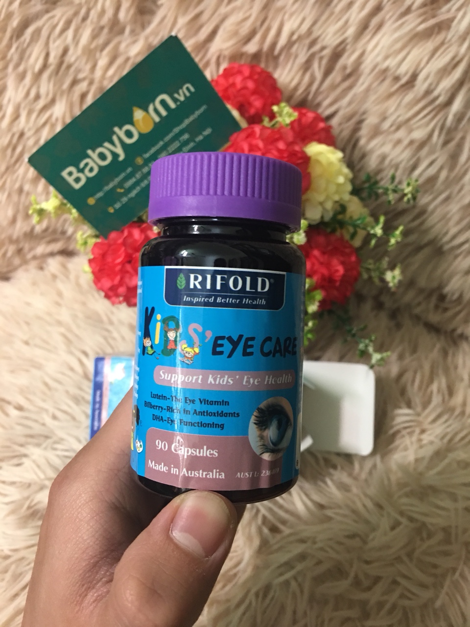 Thuốc bổ mắt Kid Eye Care Rifold Úc 6 tuổi +