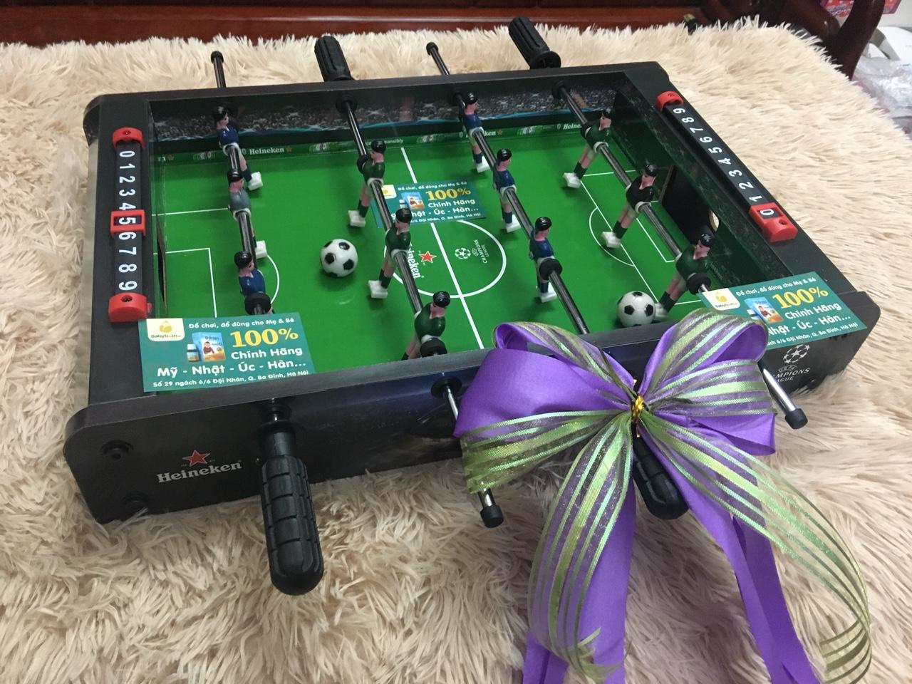 Bàn bi lắc đá bóng mini Top Foosball