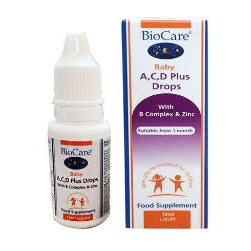BioCare Baby Bổ Sung Vitamin A, C, D Plus Drops