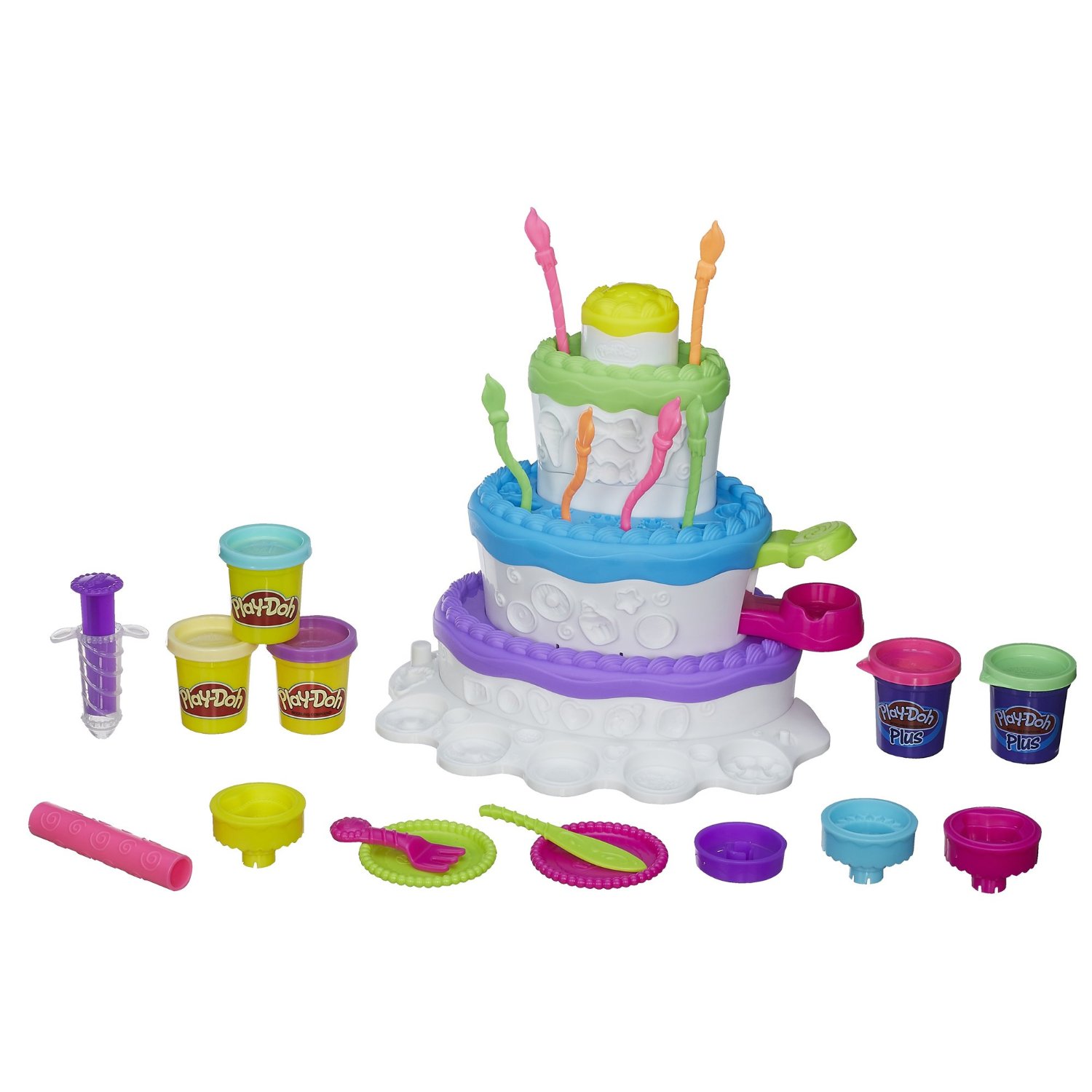 Bộ bột nặn làm bánh gato Play-Doh Sweet Shoppe Cake Mountain Playset