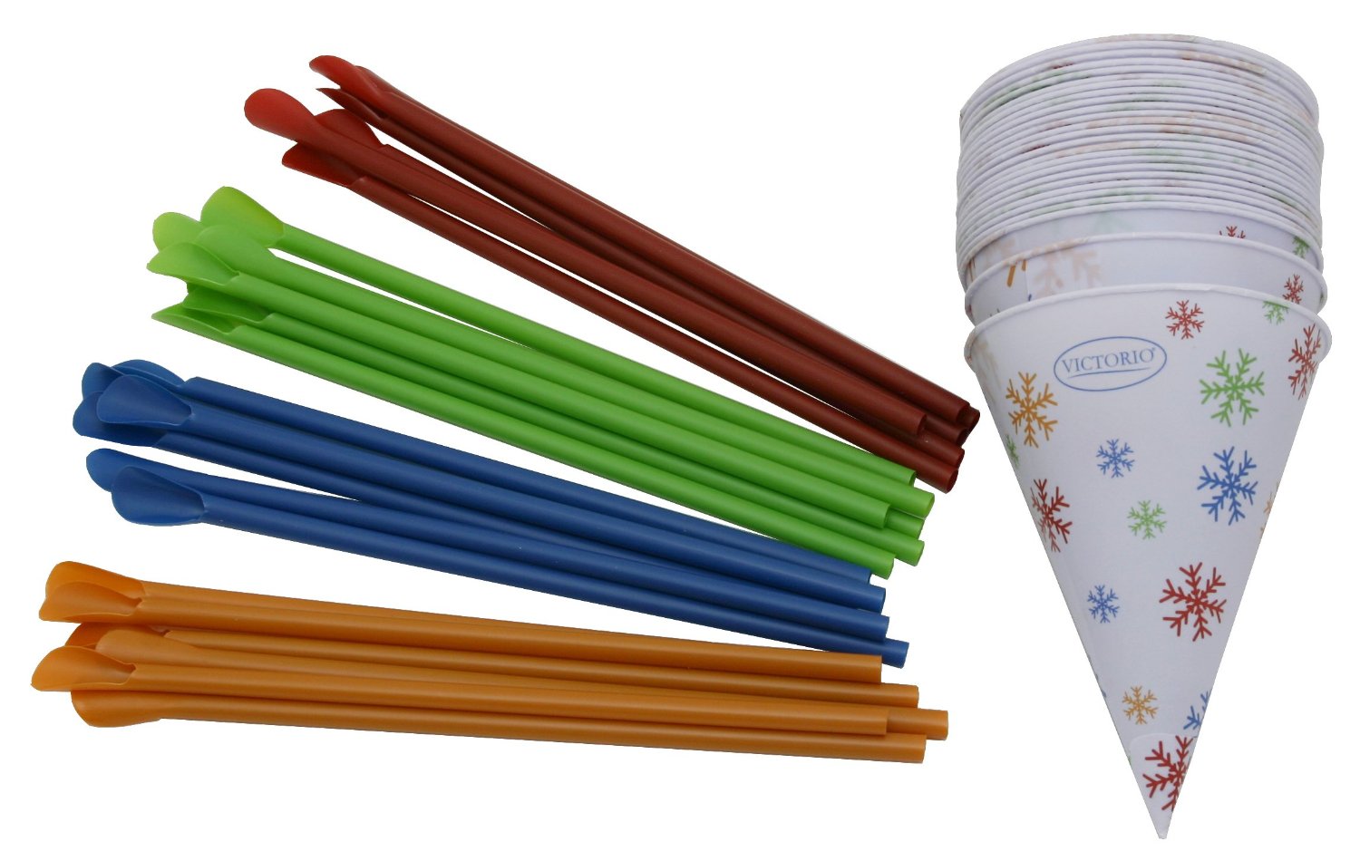 Bộ cốc tuyết - ống hút sáng tạo Victorio