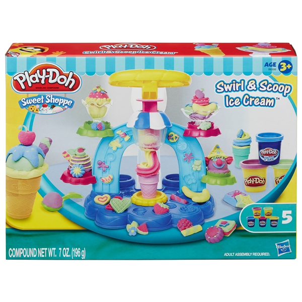 Bộ đồ chơi bột nặn Play Doh máy làm kem cầu vồng