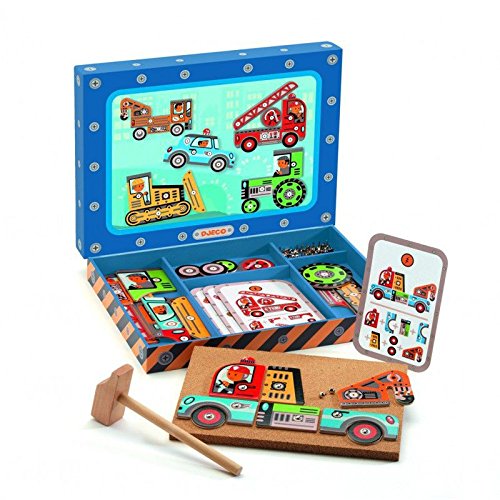 Bộ đồ chơi lắp ghép xe ô tô Tap Tap Djeco Vehicles Tap Tap