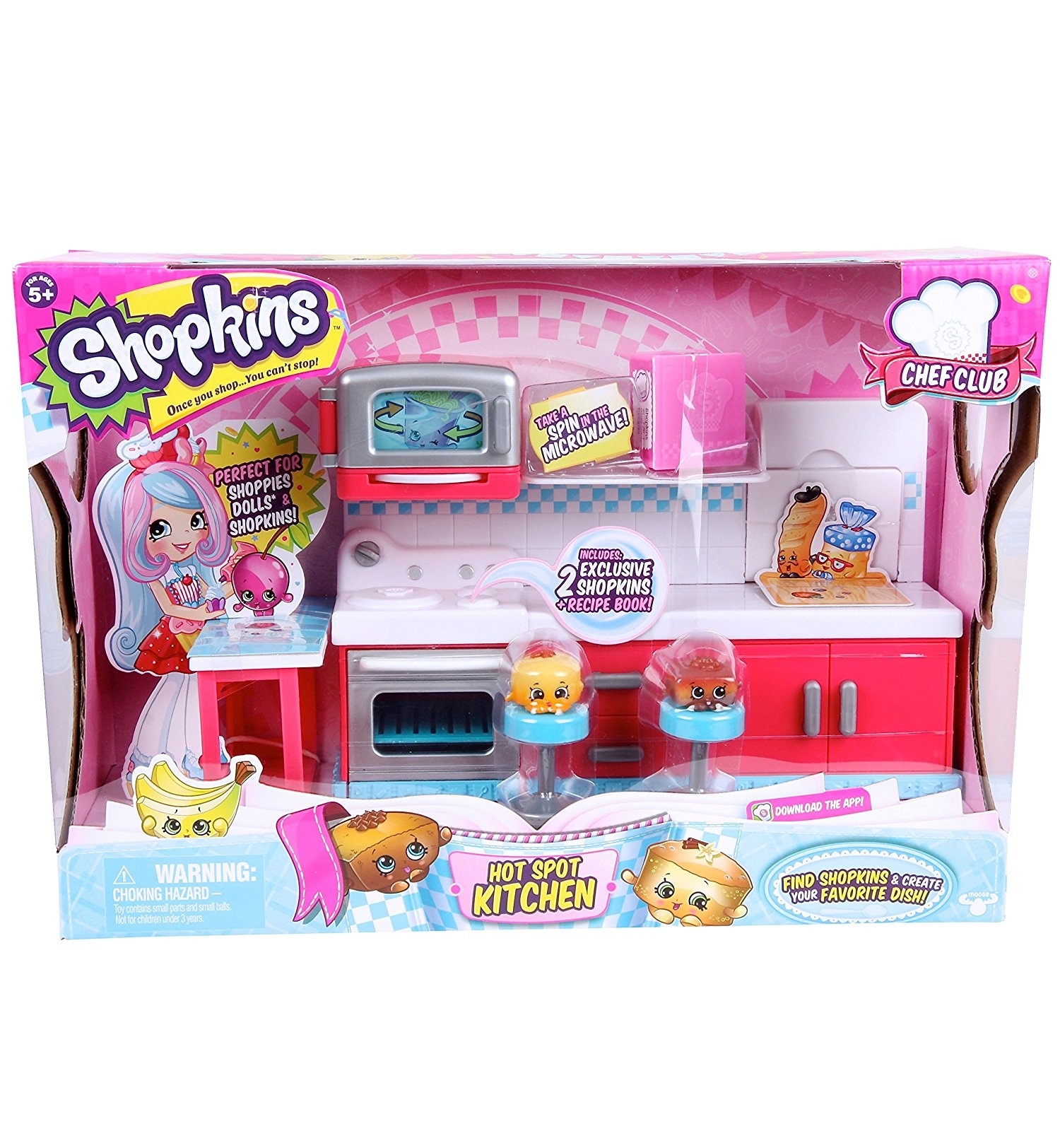 Bộ đồ chơi nhà bếp Shopkins phiên bản 2 Shopkins Chef Club Hot Spot Kitchen Playset