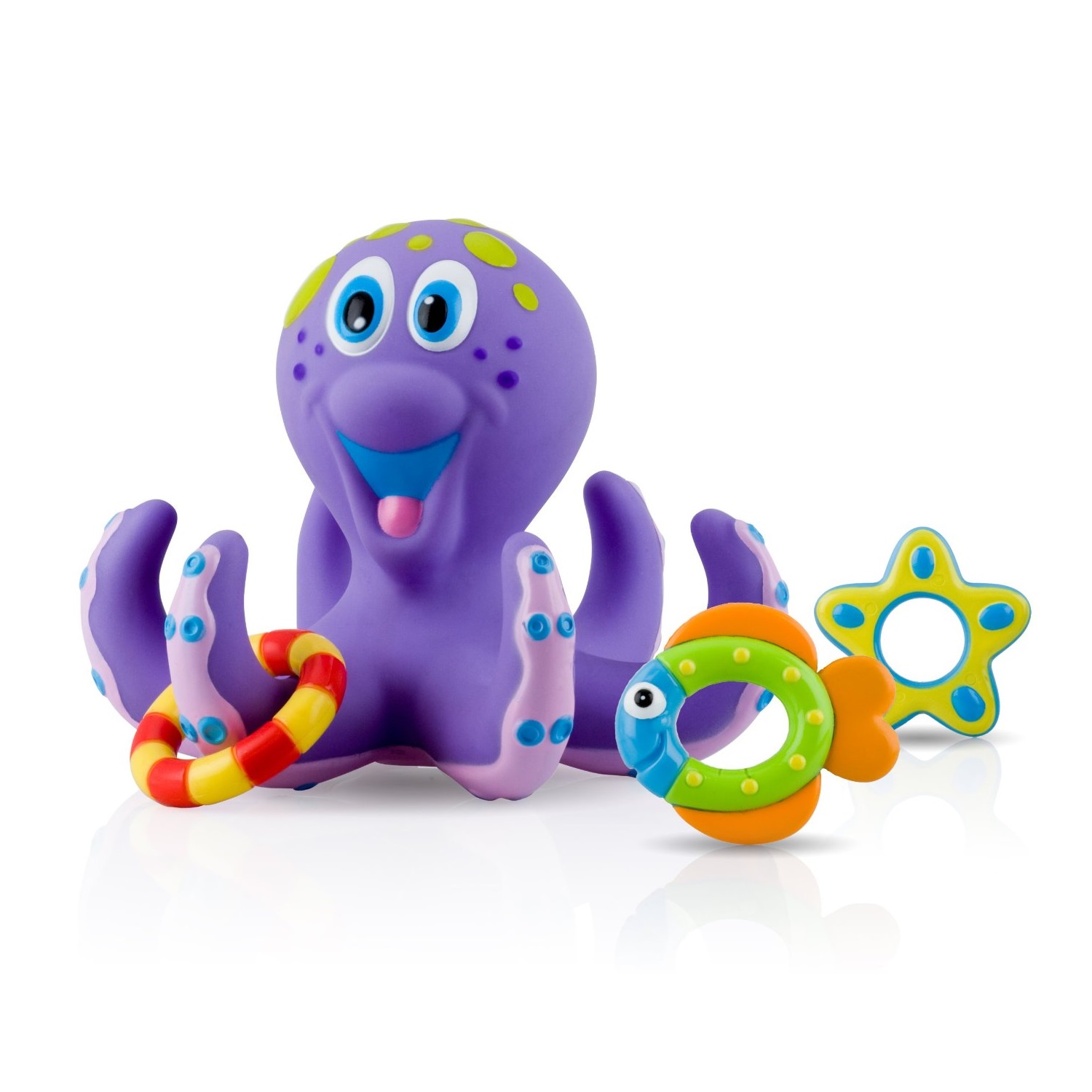 Bộ đồ chơi nhà tắm bạch tuộc Nuby (Nuby Octopus Bath Time Toss)