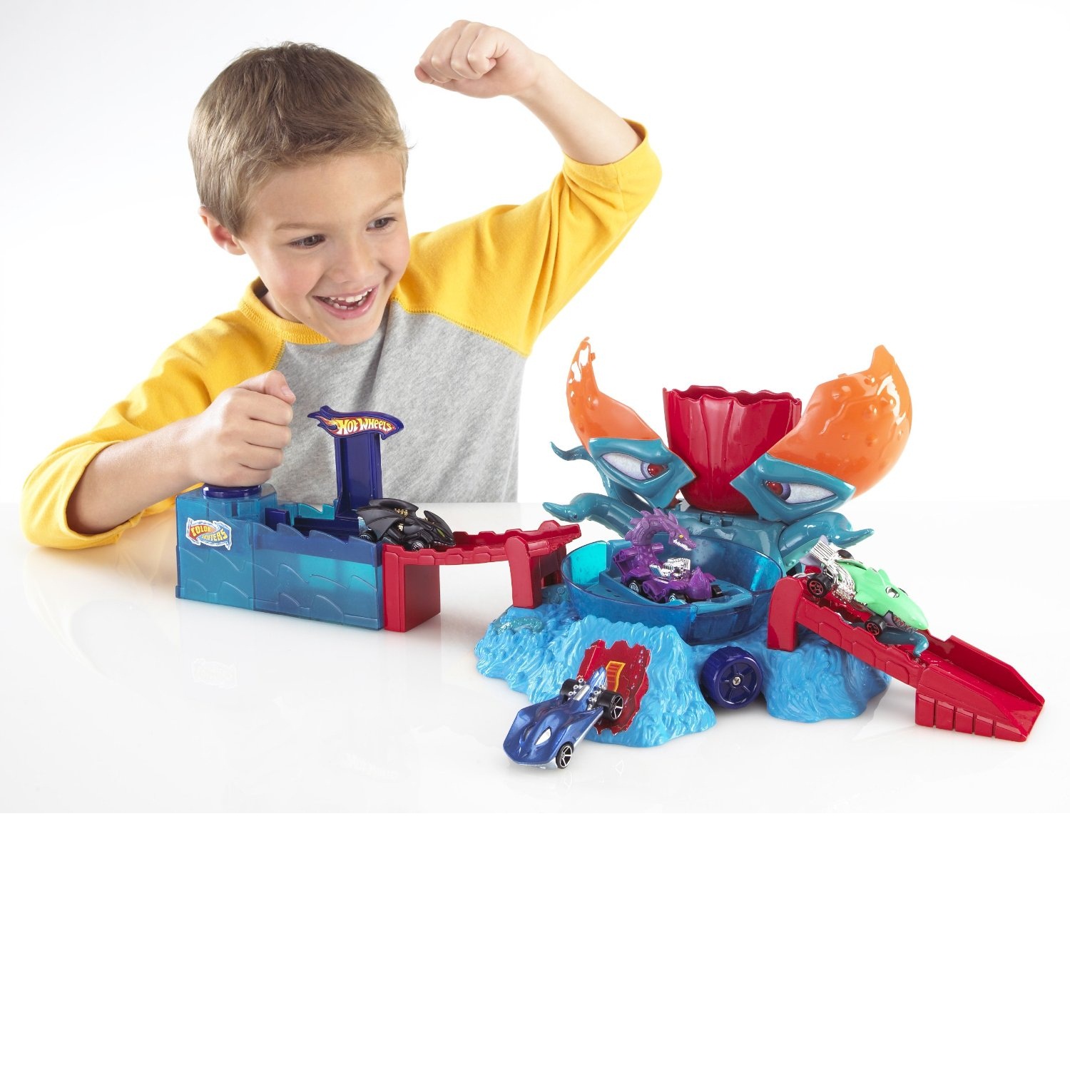 Bộ đồ chơi xe đổi màu Hot Wheels Color Shifters OctoBattle