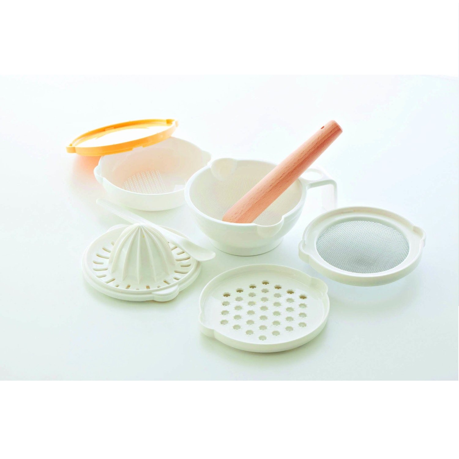 Bộ dụng cụ chế biến đồ ăn dặm kiểu nhật cho bé Pigeon - Pigeon Cooking set for Baby food feeding