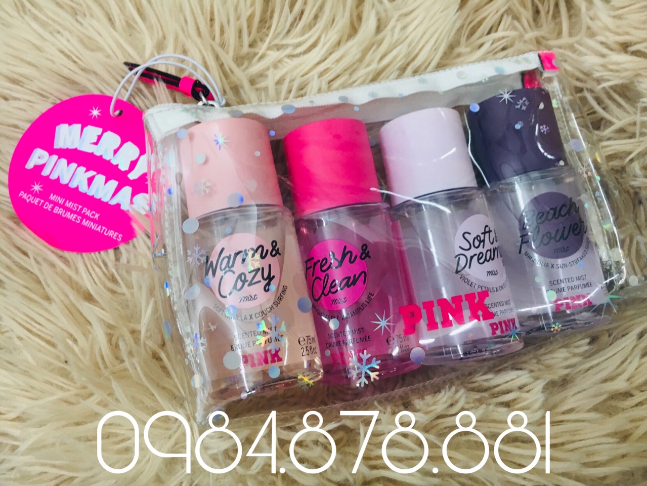 XỊT THƠM BODY Victoria Secret SET Pink merry pinkmas