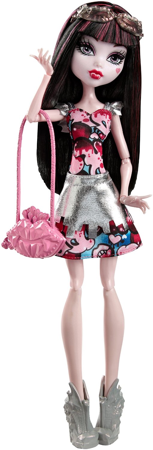 Búp bê cẩm thạch công chúa Dracula và bữa tiệc ánh sáng Monster High Boo York Boo York Frightseers Draculaura Doll