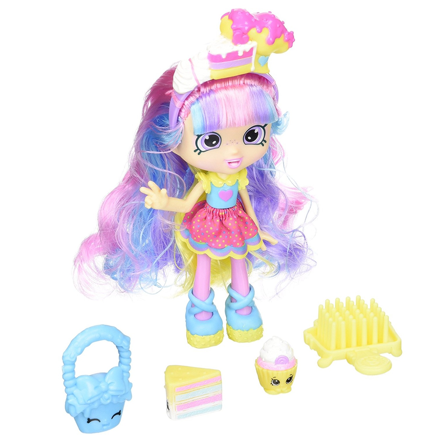Búp bê có mái tóc cầu vồng Shopkins Shoppies S2 W2 Dolls Rainbow Kate
