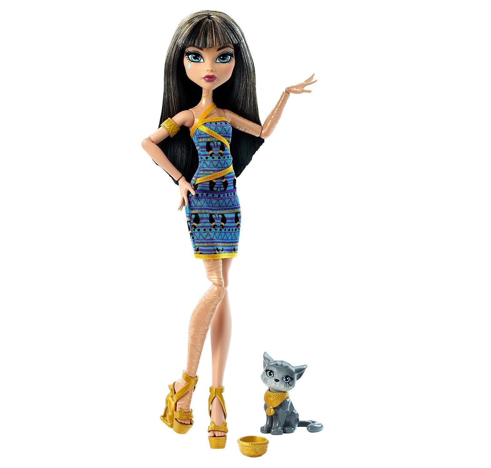 Búp bê sành điệu Monster High Ghoul's Beast Pet Cleo De Nile Doll