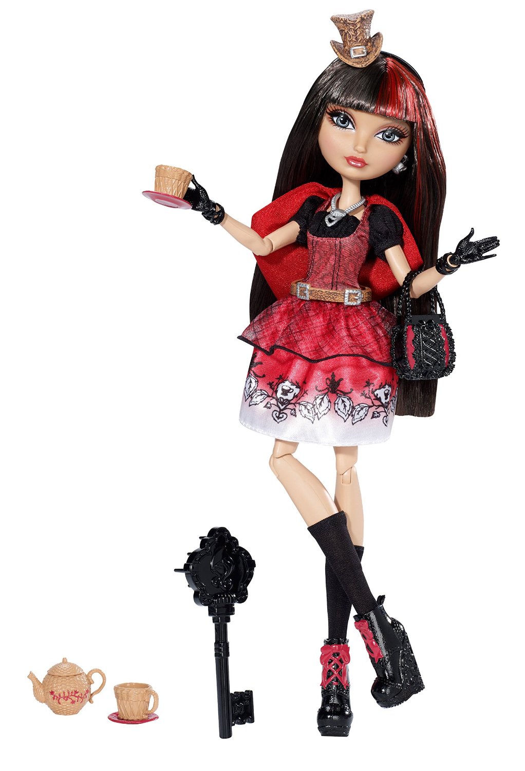 Công chúa hậu duệ cô bé quàng khăn đỏ đi dã ngoại - Ever After High Hat-Tastic Cerise Hood Doll