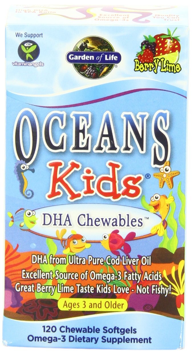Dầu gan cá khu vườn đại dương Kids DHA Chewables (viên nhai )