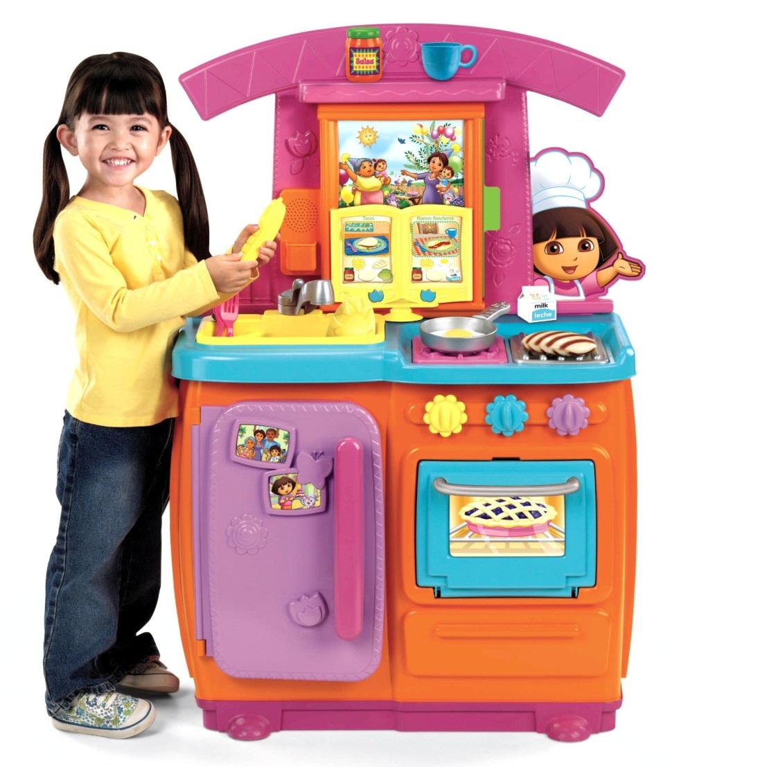 Đồ chơi Kệ bếp Fisher-Price Dora Fiesta Favorites Kitchen