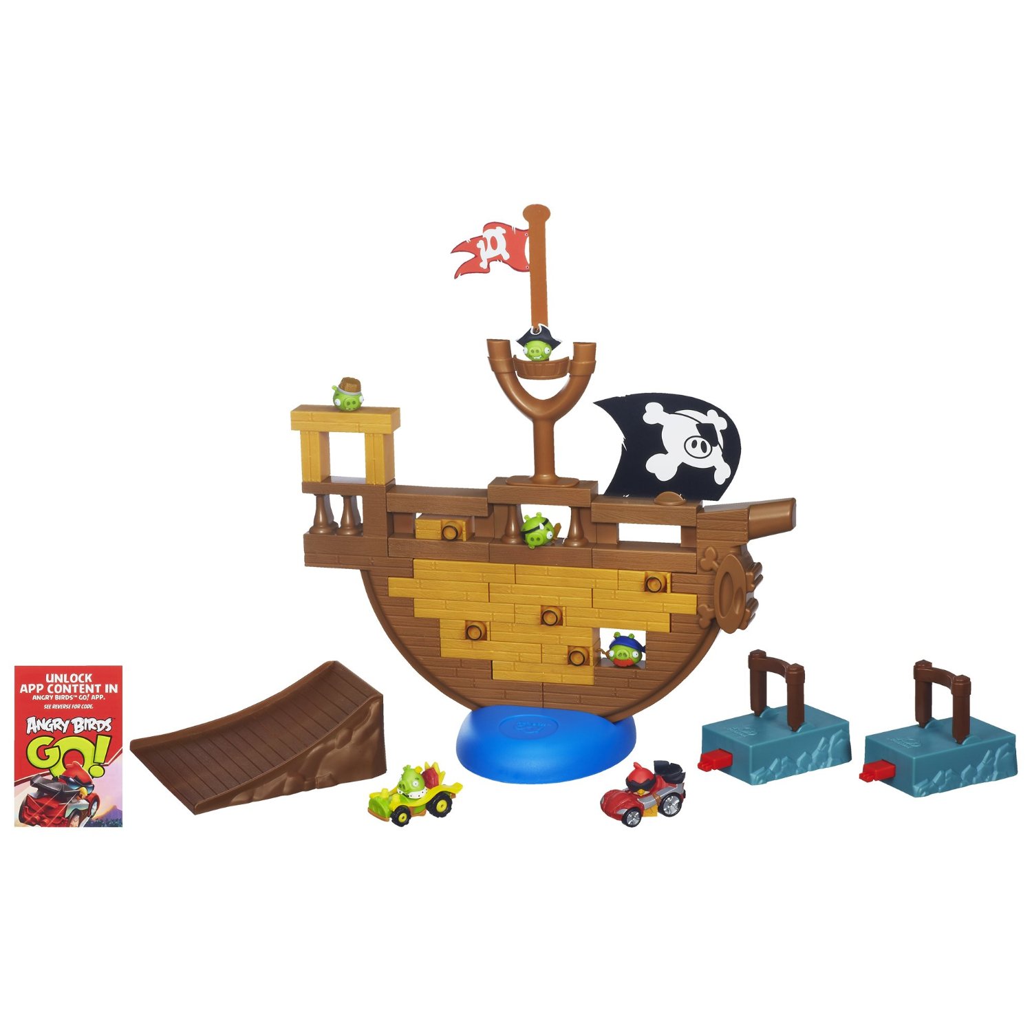 Đồ chơi xếp hình Angry Birds Go! Jenga Pirate Pig Attack Game