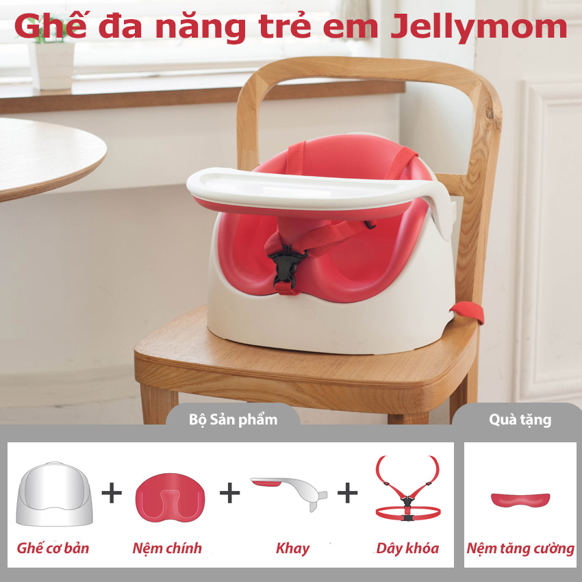 Ghế ngồi đa năng & xe đẩy Jellymom Wise Chair Korea
