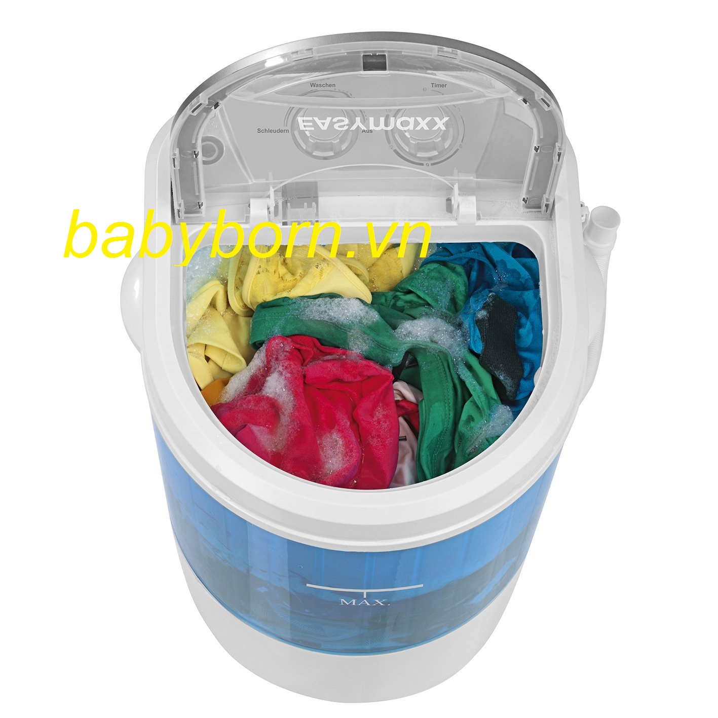 Giặt đồ tiện lợi hơn với máy giặt mini EASYMAXX