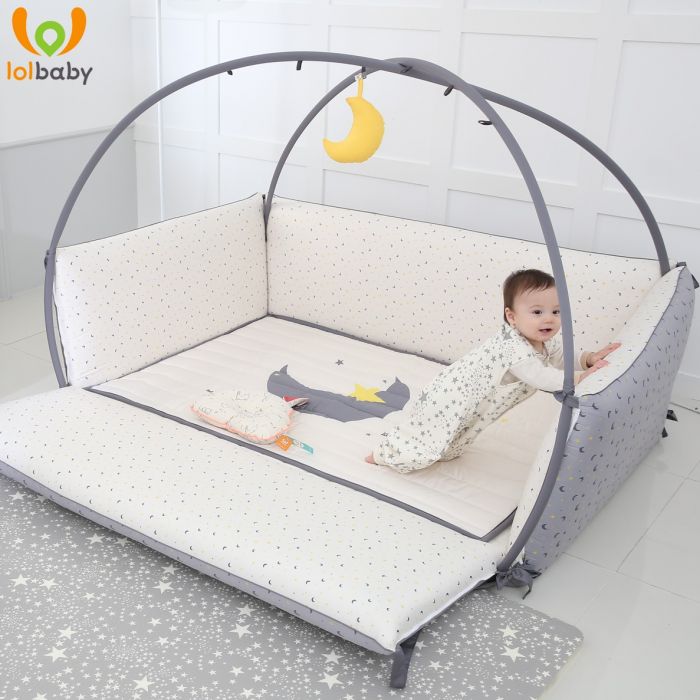 Giường sợi tre Bumper Big Moon LolBaby