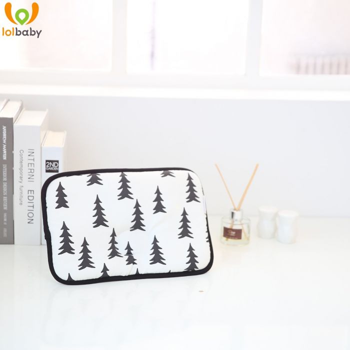 Gối sơ sinh chống móp đầu Tree White LolBaby