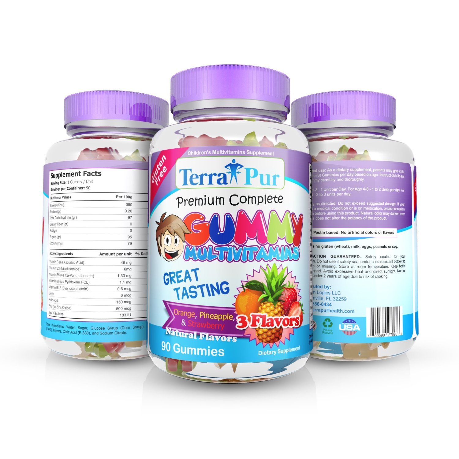 Gum nhai  Multivitamin vị trái cây rừng