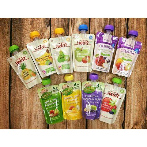Hoa quả nghiền Heinz cho bé ăn dặm từ 4 tháng trở lên(120g)