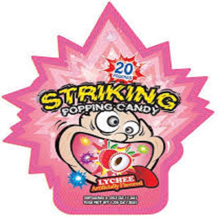 Kẹo nổ Striking Popping Candy vị vải