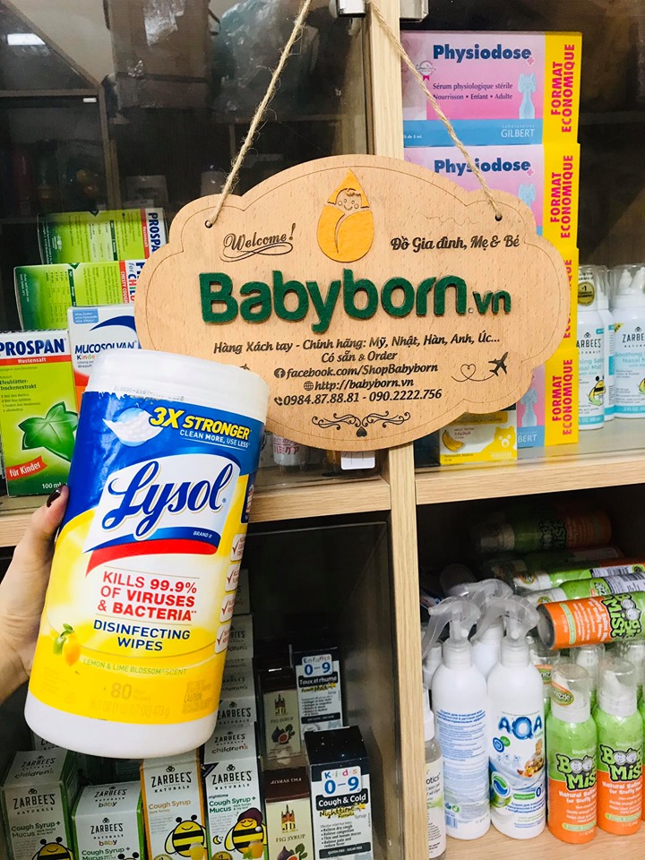 Khăn Ướt Diệt Khuẩn Lysol - Mỹ 80 Miếng