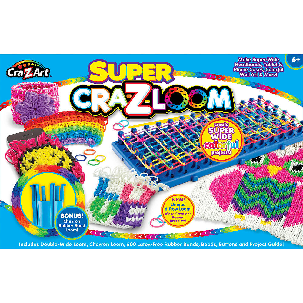 Làm đồ handmade bằng vòng chun với Cra-Z-Loom Super Loom