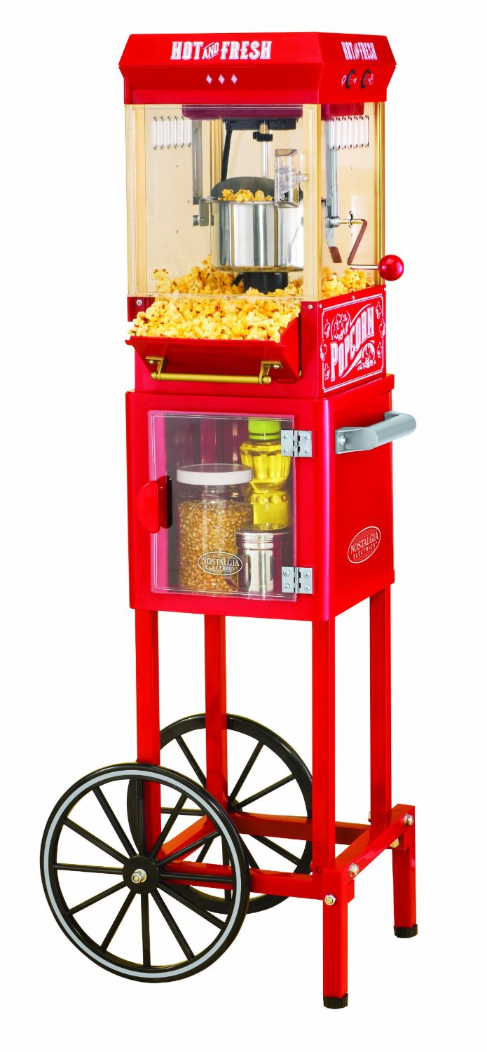 Máy làm bắp rang bơ Nostalgia Electrics KPM200CART Vintage Collection Popcorn Cart