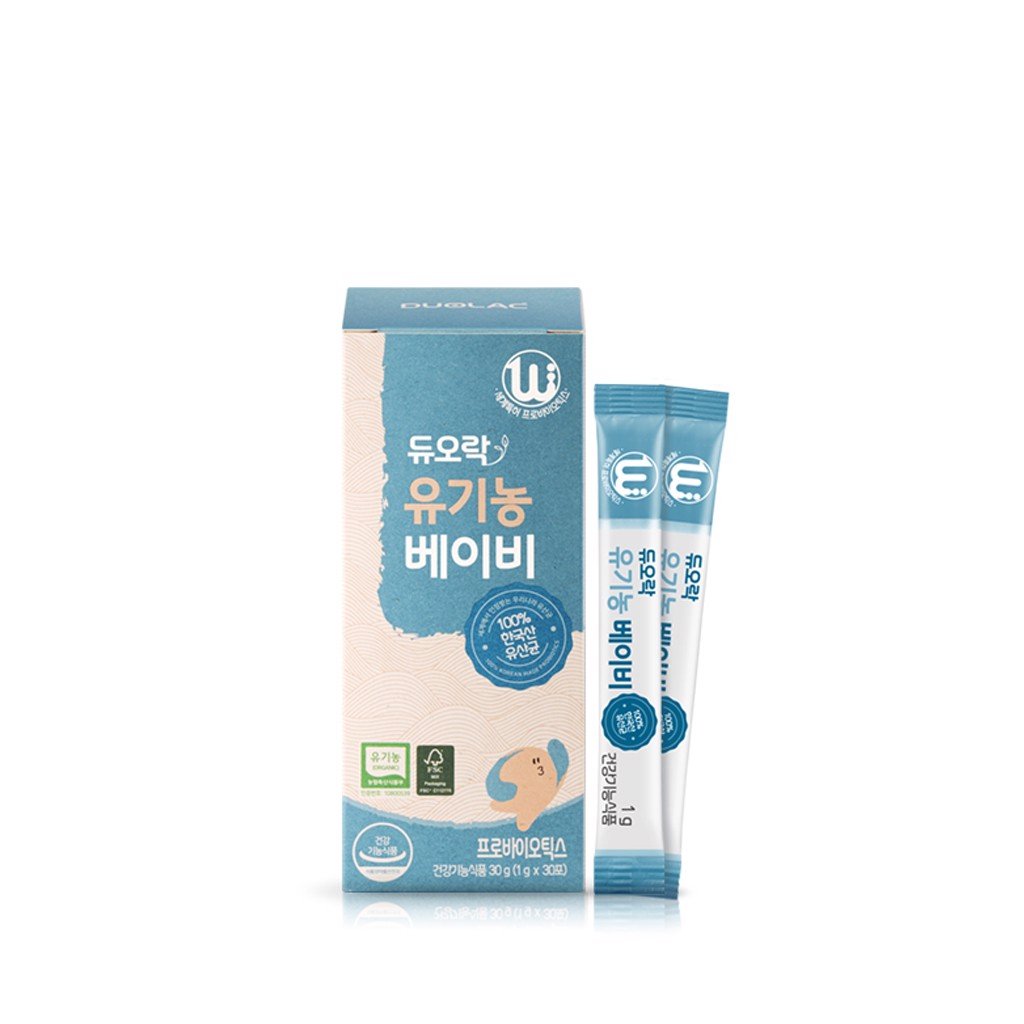 Men vi sinh Dualac Organic 30 gói - Xanh lam cho trẻ từ 1 tháng tuổi