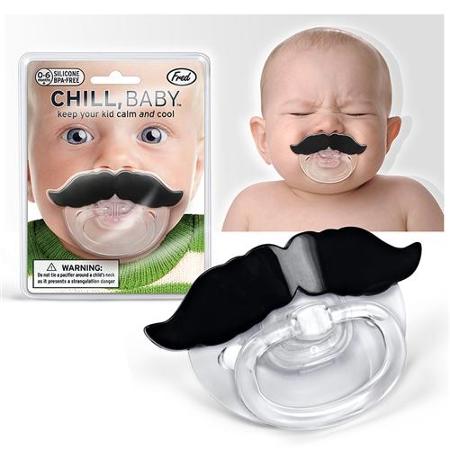 Núm ngậm ti giả hình râu hài hước cho bé Lil' Professor Baby Pacifier