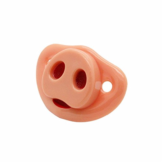 Núm ngậm ti giả mũi heo hài hước cho bé Lil' Professor Baby Pacifier