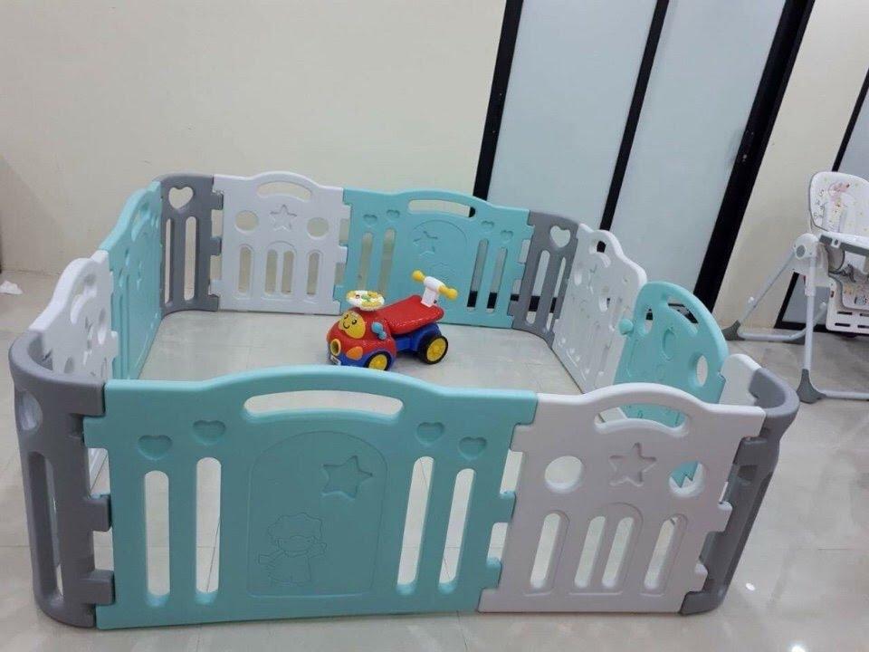 Quây cũi cho bé góc tròn Toyshouse size L TH-KK-05AB