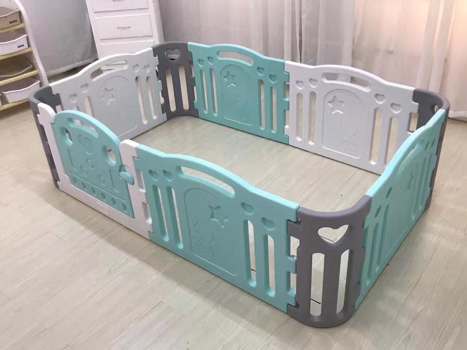 Quây cũi cho bé góc tròn Toyshouse size XL TH-KK-08