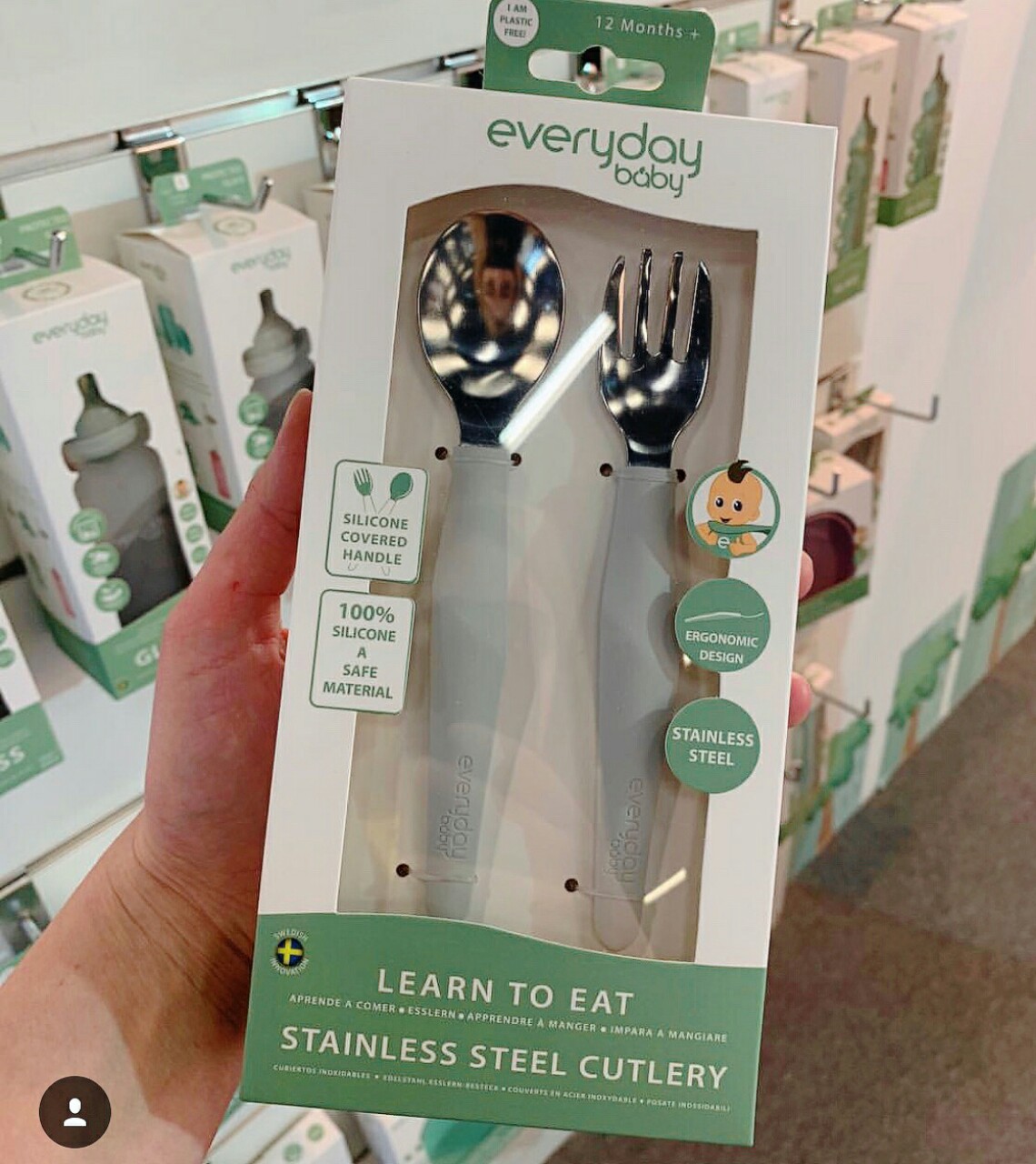 Set muỗng nĩa- Dụng cụ tập ăn cho trẻ Everuday Baby