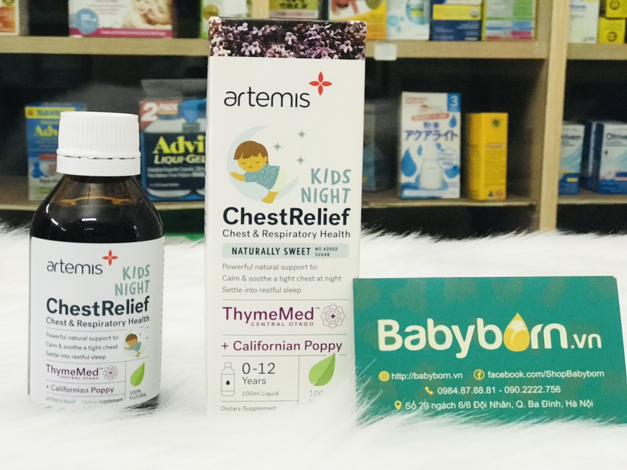 Siro ho ban đêm Artemis Kids Night Chest Relief Oral Liquid 100ml từ 0-12 tuổi