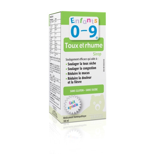 Siro trị ho, cảm lạnh Enfants cho trẻ từ 0-9 tuổi.