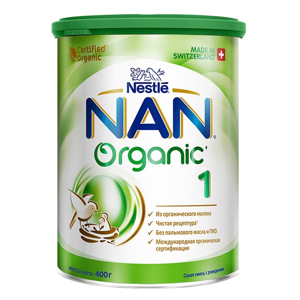 Sữa NAN ORGANIC số 1 – Dành cho trẻ từ 0 – 6 tháng tuổi