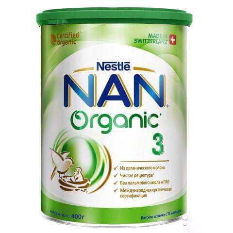 Sữa NAN ORGANIC số 3 – Dành cho trẻ từ 1 – 3  tuổi