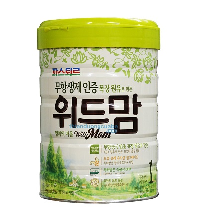 Sữa With Mom số 1 750g (Sữa Organic trẻ từ 0-6 tháng tuổi)
