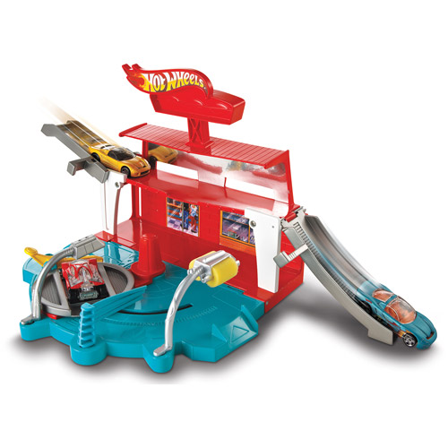 Trạm rửa xe Hot Wheels Super Spin Carwash