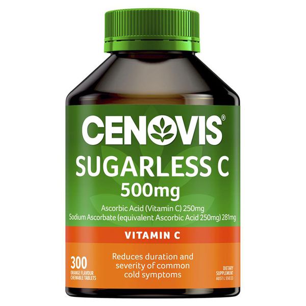 Viên Nhai Vitamin C Cenovis Sugarless 500mg 300 Viên