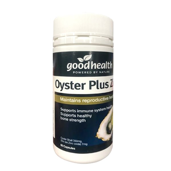 Viên uống tăng cường sinh lý nam bằng tinh chất hàu Goodhealth Oyster plus Zinc- 60 viên.