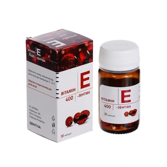 Vitamin E Zentiva 400mg đỏ hộp 30 viên Nga