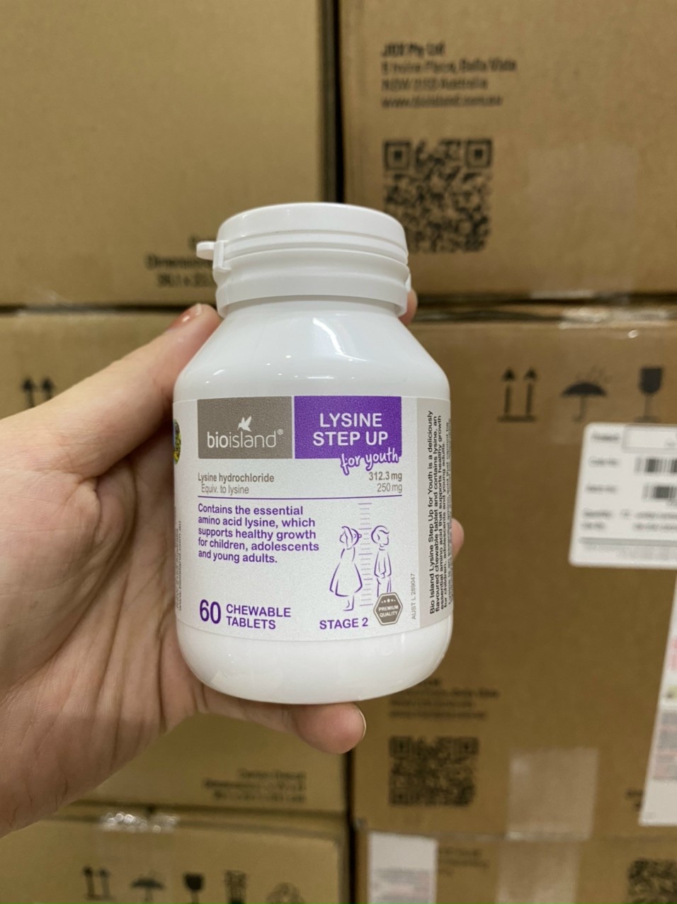 Vitamin hỗ trợ tăng chiều cao Bio Island Lysine Step Up