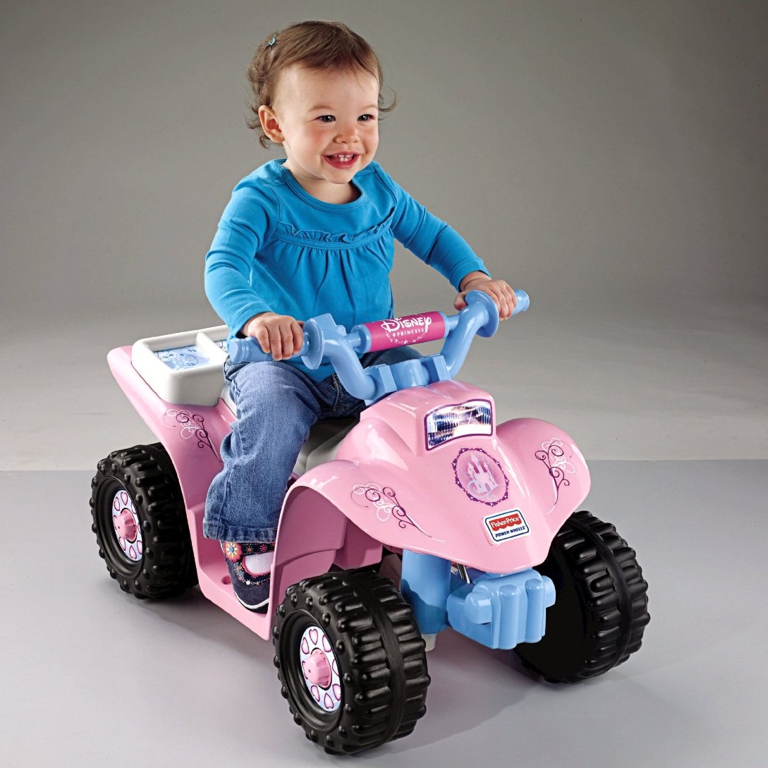 Xe điện Fisher-Price Power Wheels Disney Princess Lil’ Quad